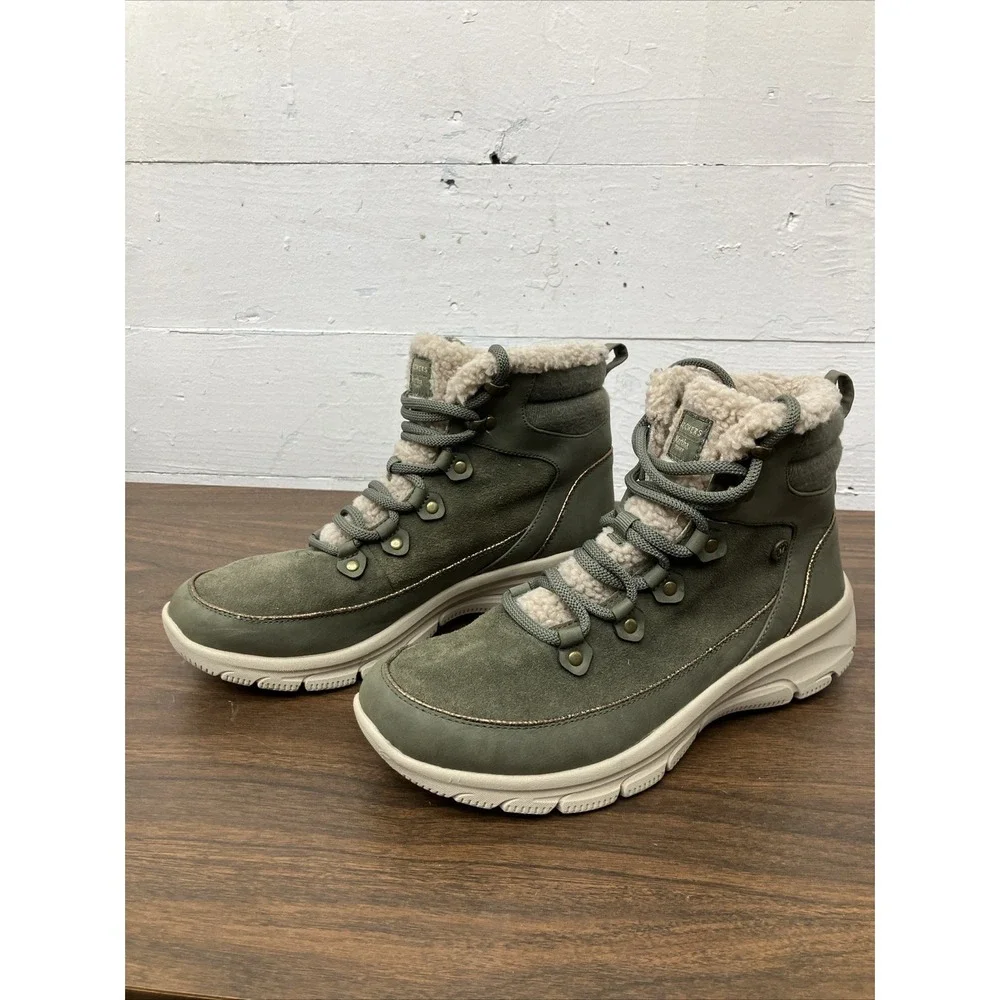 Skechers by Martha Lace Up Relaxed Fit Bootie Choose Sz/Color Size 9'1/2.